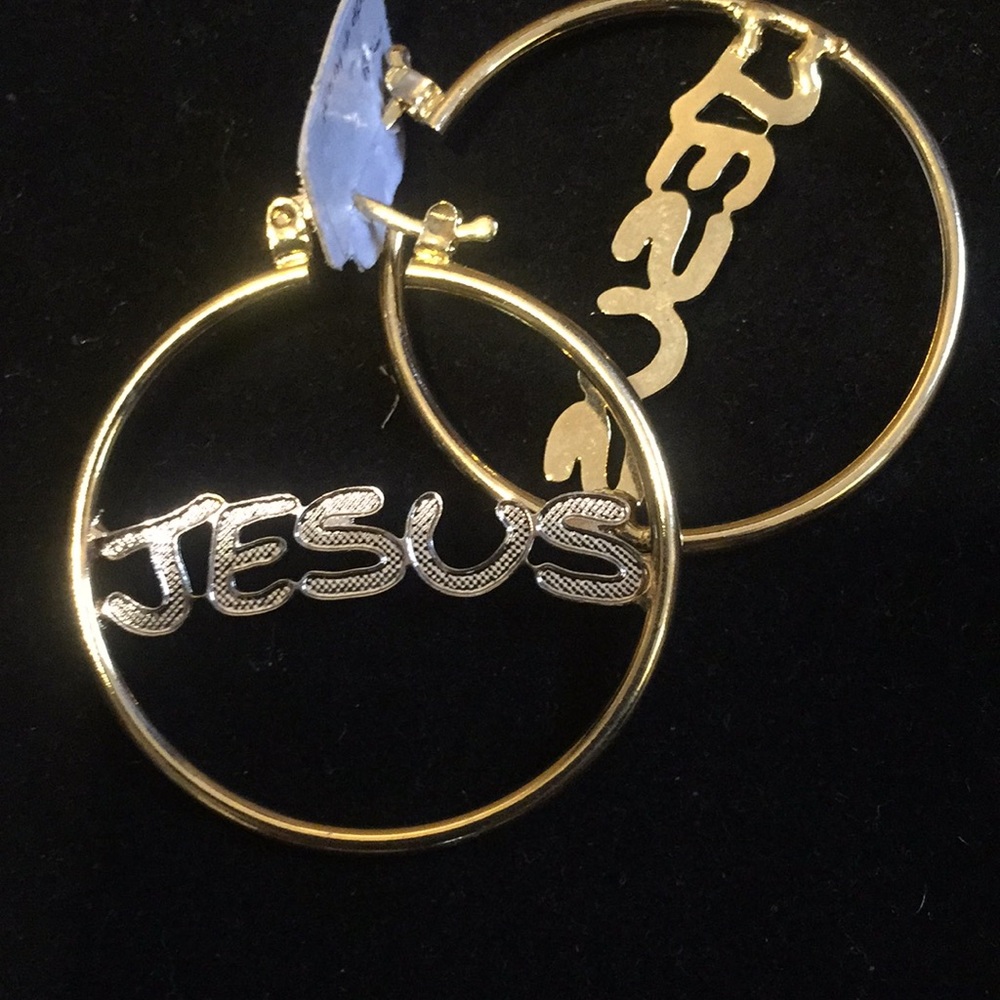 18karat hoop Gold filled earrings